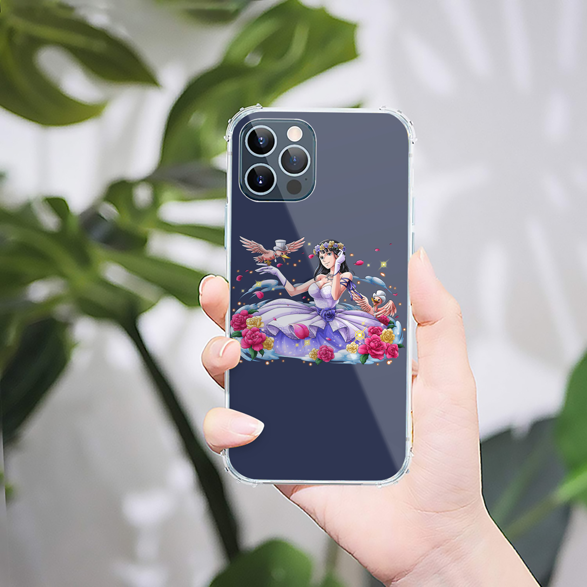 （画像用） ワンピース ニコ・ロビン ONE PIECE Nico Robin 【iPhone 12シリーズ対応】透明スマホケース（クリアソフトケース）